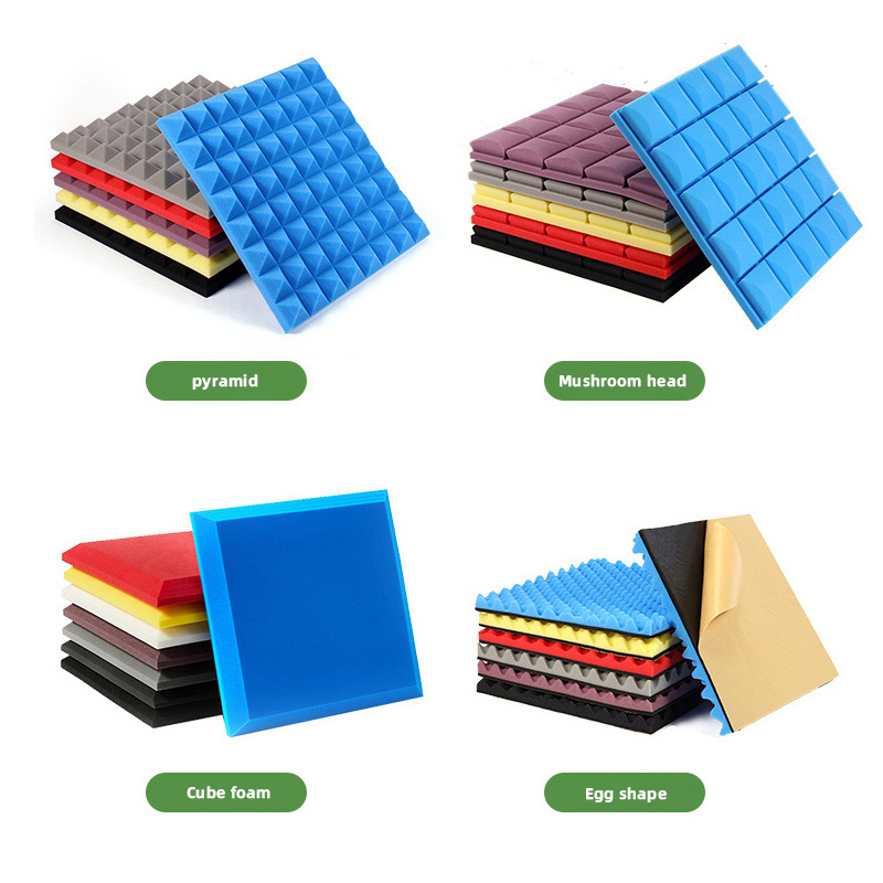 High Resilience Acoustic Foam Panels Soundproof Wall Panels Acoustic Foam Panels Polyester Soundproof Cotton