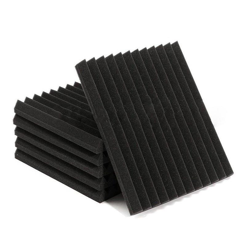 Black Sound Proof Foam Sound Absorption Studio Treatment Wall Panels Soundproof Acoustic Foam Absorber Polyurethane Foam