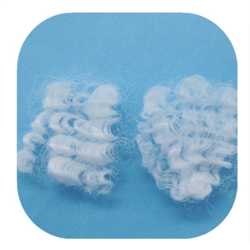 7D 64mm HCS hollow conjugated siliconized polyester fiber fill for furniture