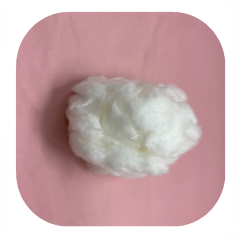 Competitive price white 2D 6MM bico polylactic acid fiber 100% PLA fiber