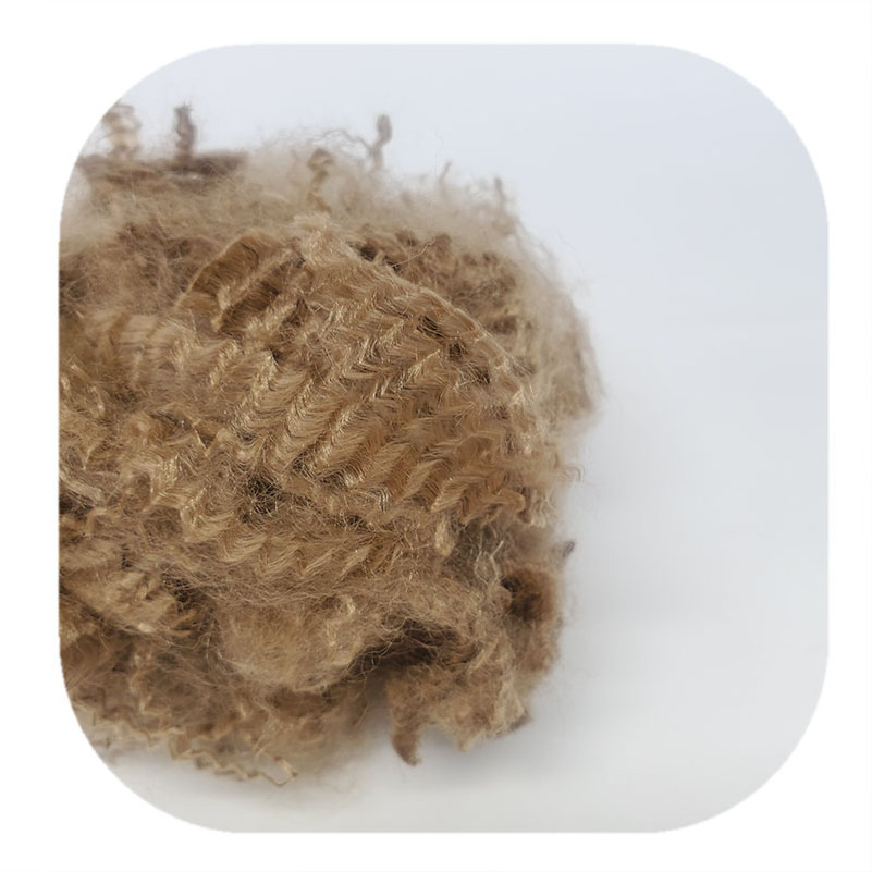 Brown 4dx64mm low melt polyester fiber with melting point110C for mattress