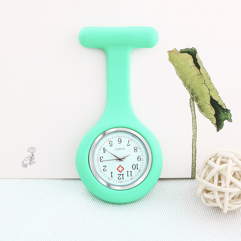 Hot sale Multi Colours Portable Waterproof  Supper Cute Nurse Watch Pocket Silicon Nurse Watch Nursing Fob Watch