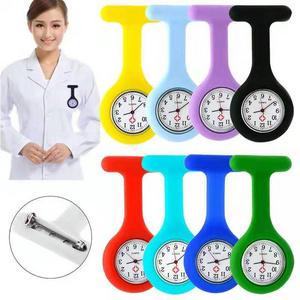 Hot sale Multi Colours Portable Waterproof  Supper Cute Nurse Watch Pocket Silicon Nurse Watch Nursing Fob Watch