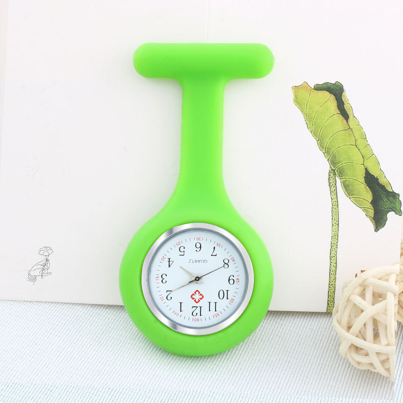 Hot sale Multi Colours Portable Waterproof  Supper Cute Nurse Watch Pocket Silicon Nurse Watch Nursing Fob Watch