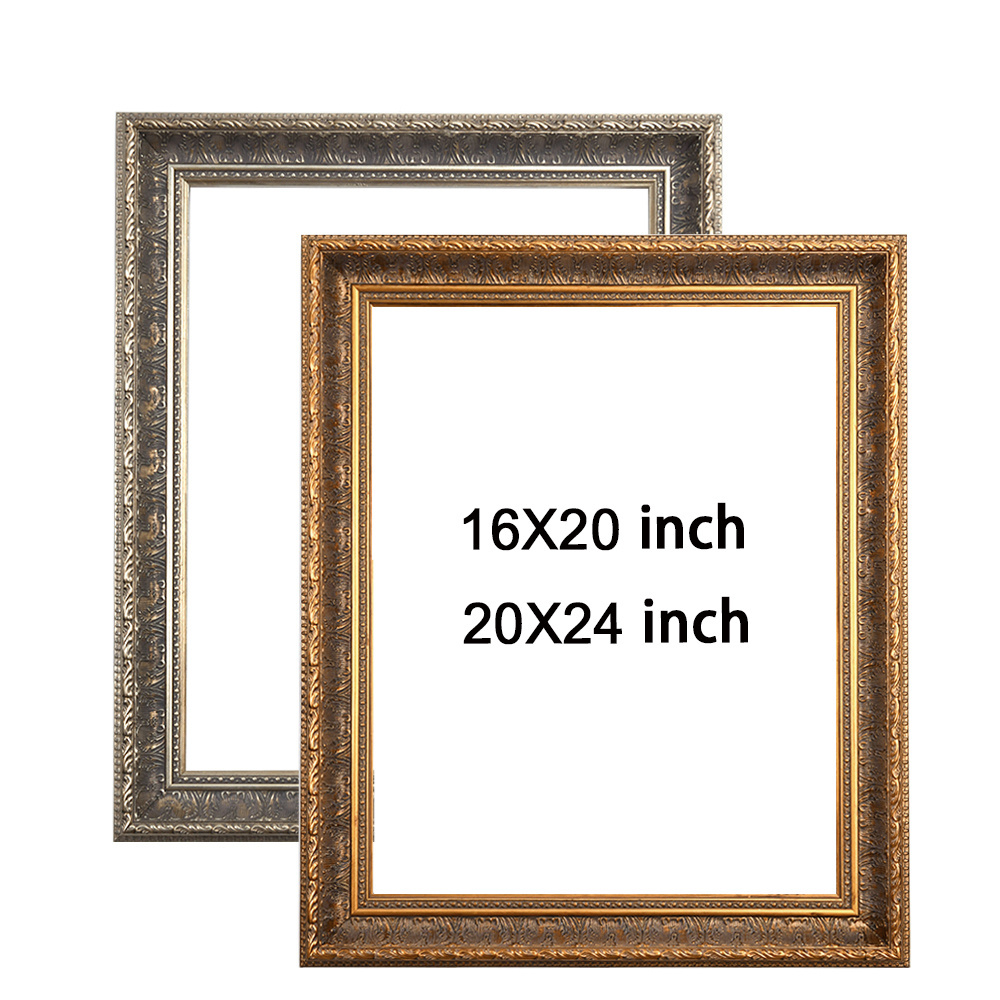 Wholesale Vintage Wooden Art Picture Frames Ornate Solid Wood Oil Painting Frame