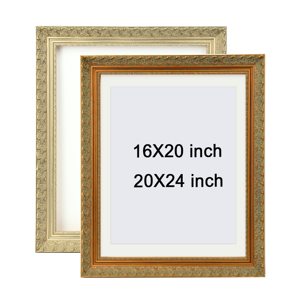 Best New Products Natural Wood Picture Frames Retro American Style Pine Painting Frame Moulding