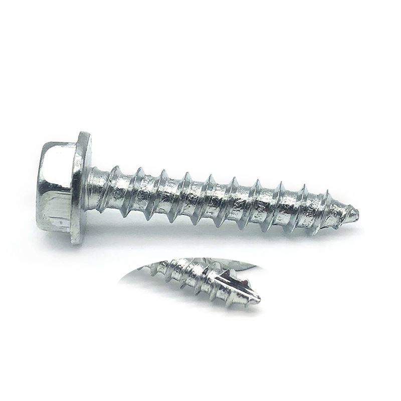 hex head galvanized wood screw EPDM Washer stainless steel cutting thread self tapping screw