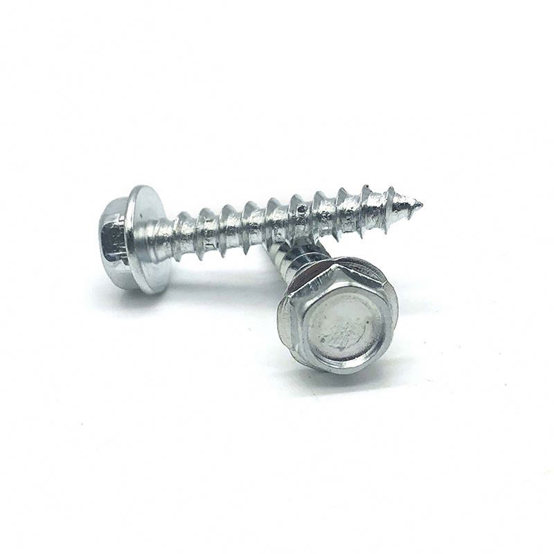 hex head galvanized wood screw EPDM Washer stainless steel cutting thread self tapping screw