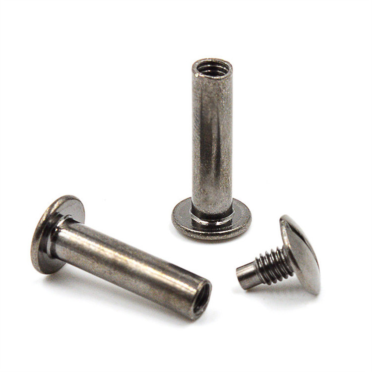 Stainless Steel Flat Slotted Brass Chicago Binding Book Screws