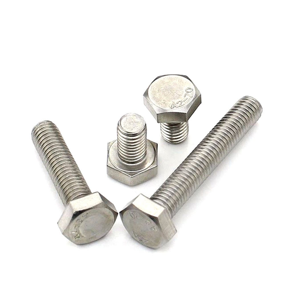 Auto Fastener ANSI18.2.1 1/4 3/8 5/16 7/16 1/2 3/8 Hex Bolt and Nut Stainless Steel Screw Carbon