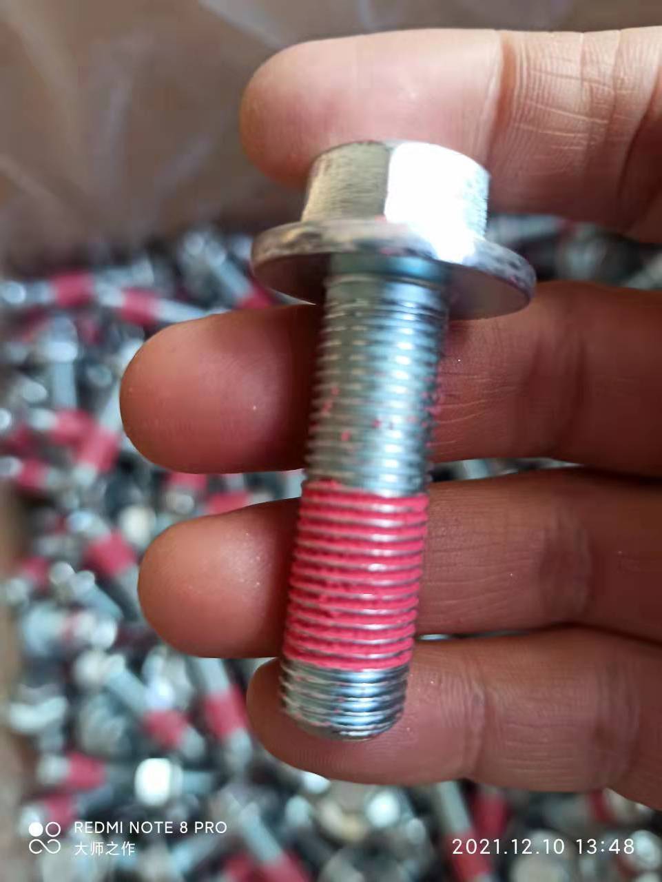 M10*25 Stainless Steel 316 Nylok Anti Loose Loctite Locking Screw DIN 933 10.9  Nylon Lock Bolt