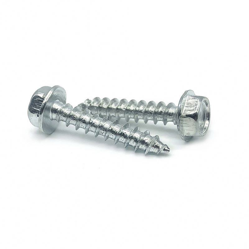 hex head galvanized wood screw EPDM Washer stainless steel cutting thread self tapping screw