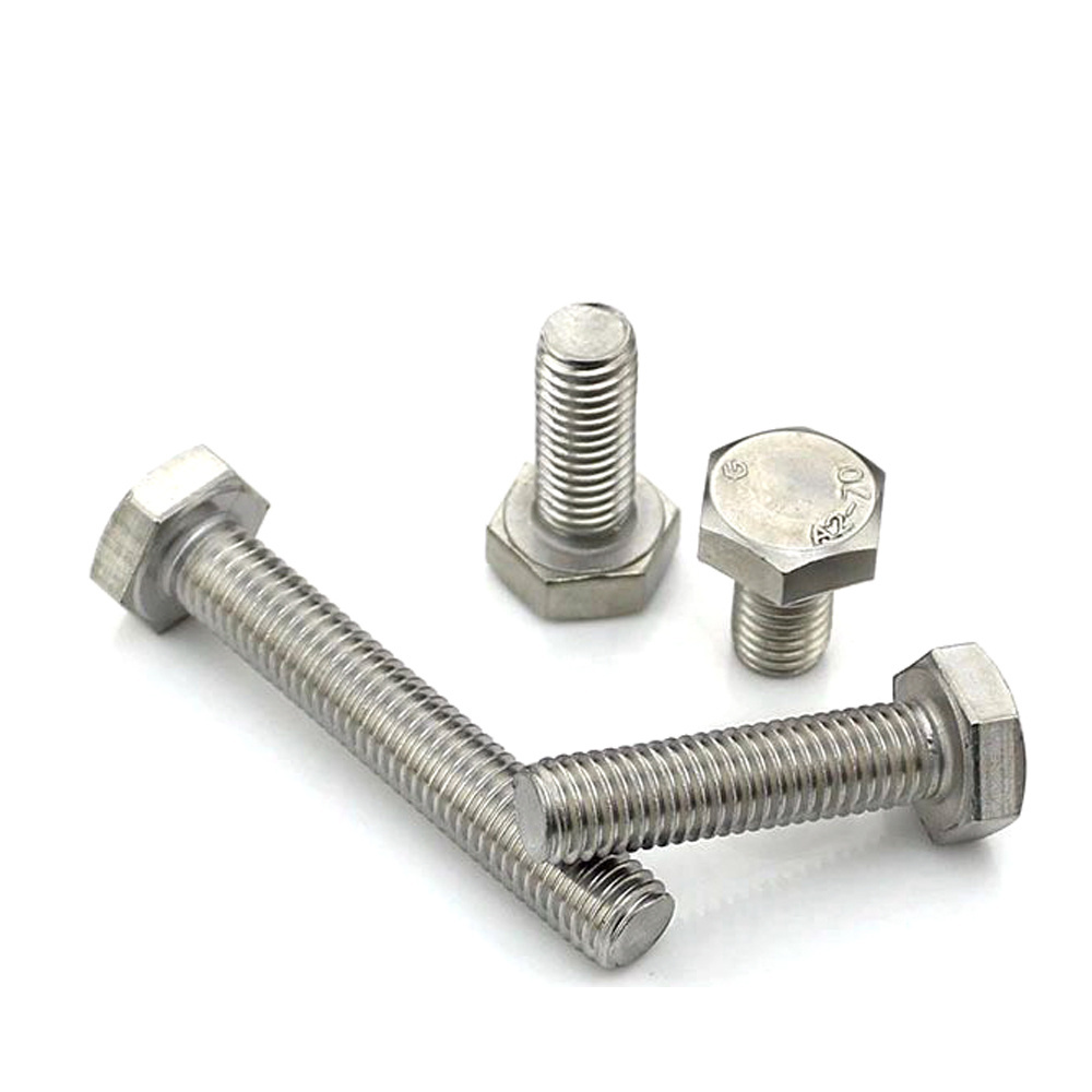 Auto Fastener ANSI18.2.1 1/4 3/8 5/16 7/16 1/2 3/8 Hex Bolt and Nut Stainless Steel Screw Carbon