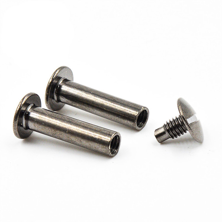 Stainless Steel Flat Slotted Brass Chicago Binding Book Screws