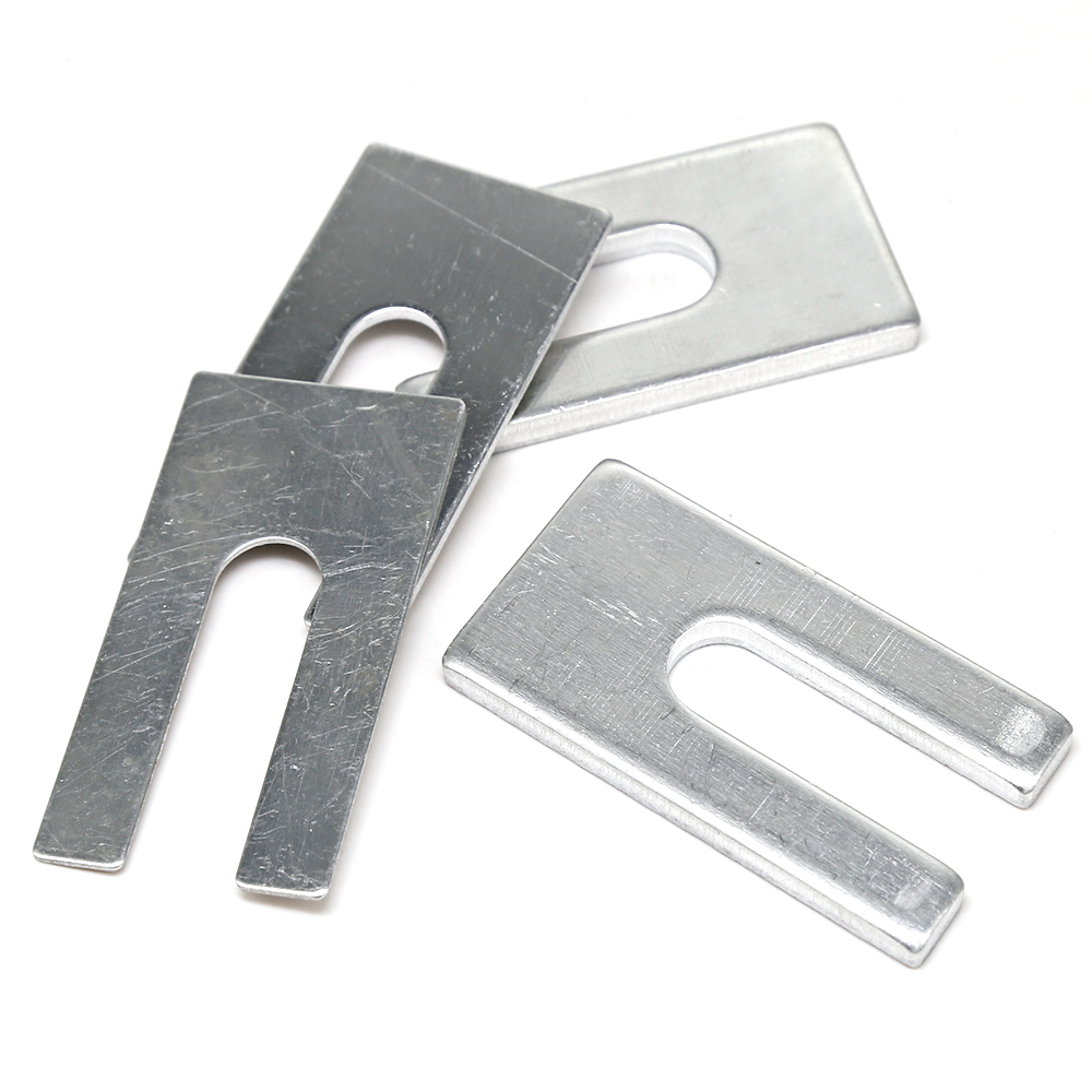 1mm 2 mm 5mm Furniture Company Used  Window Spare Parts  Aluminum Sheet  Slotted Horseshoe Packer Shims