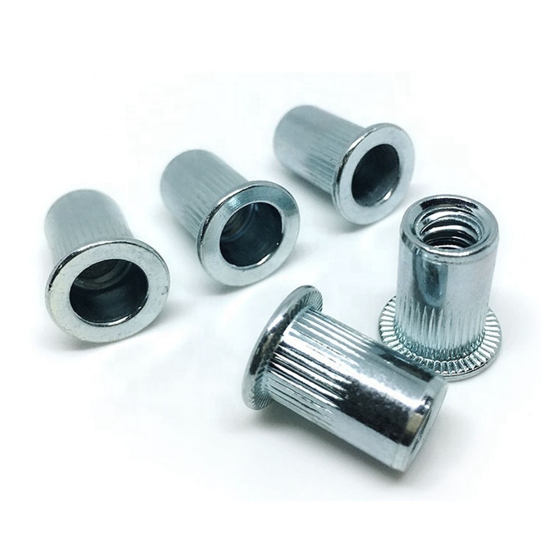 customize zinc plated rivet nut rivet nut/rivnut flat head metric rivet nut thread