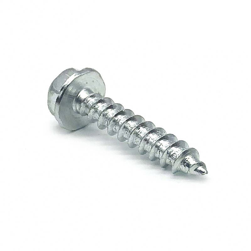 hex head galvanized wood screw EPDM Washer stainless steel cutting thread self tapping screw