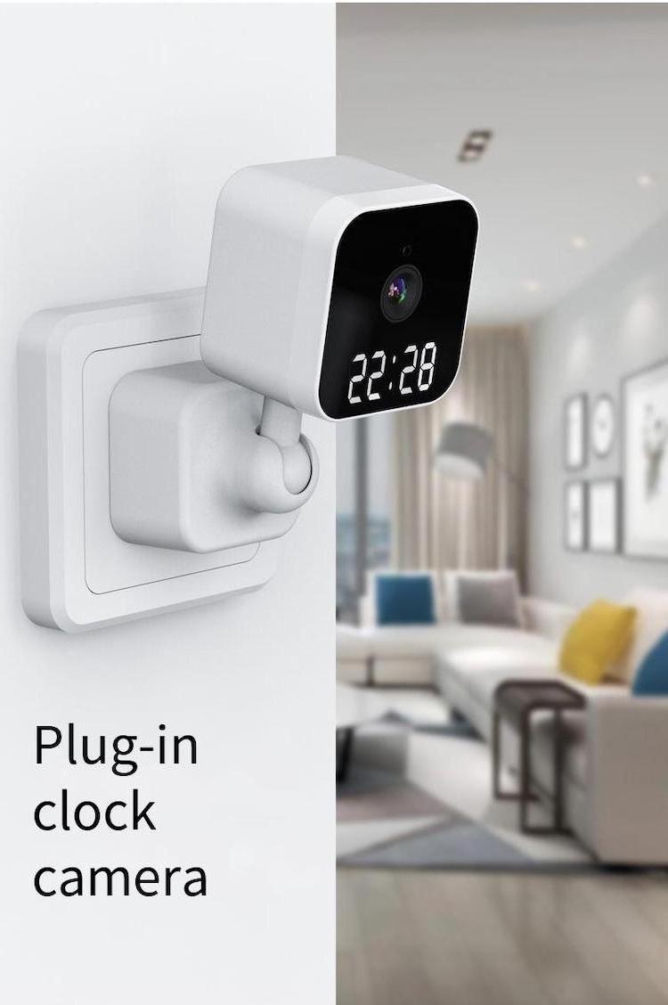 Wireless WiFi Cam Home Security Motion Detector Clock Surveillance Smart Camera