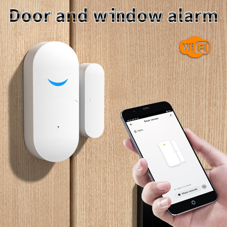 Door Open Closed Detectors WiFi App Notification Alert security alarm Tuya WiFi Door Sensor