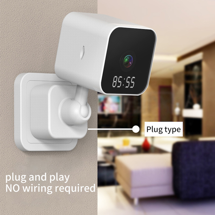 Wireless WiFi Cam Home Security Motion Detector Clock Surveillance Smart Camera