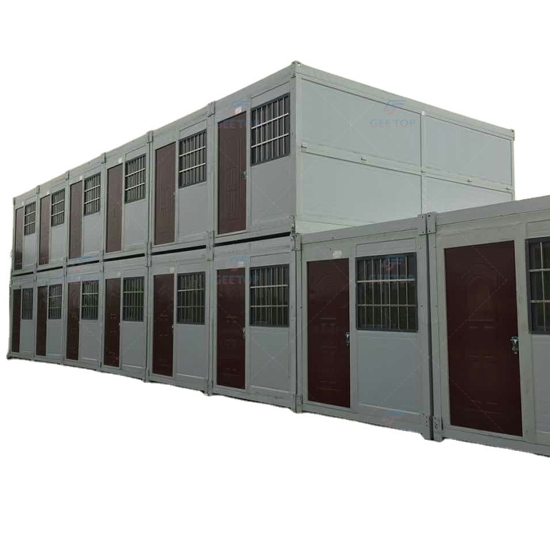 Prefabricated house folding container australia 20ft folding container house 2 bedroom container house 2 storey