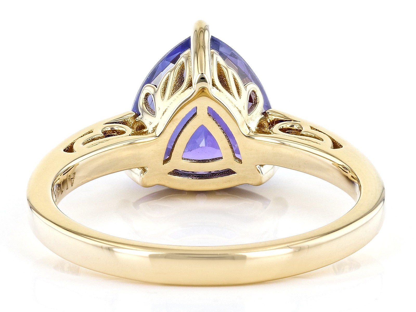 Elegance in Hues: Blue Tanzanite 14K Yellow Gold Ring | A Heavenly Symphony of Gemstone Brilliance and Precious Metal Splendor