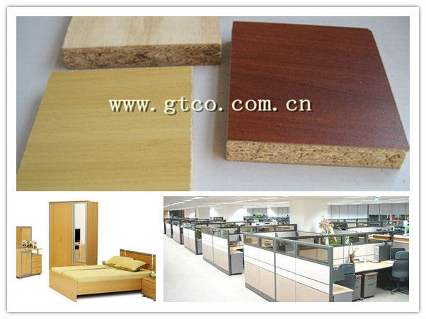 18 mm white chipboard / melamine particle board / walnut laminated chipboard