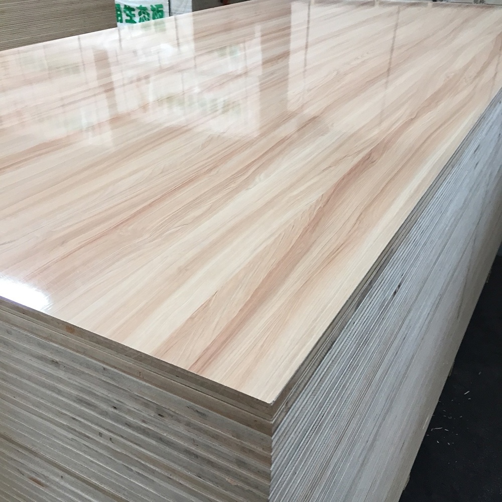 6mm 18mm Two sides White Melamine laminated plywood board Melamine film coated Marine Plywoo sheet