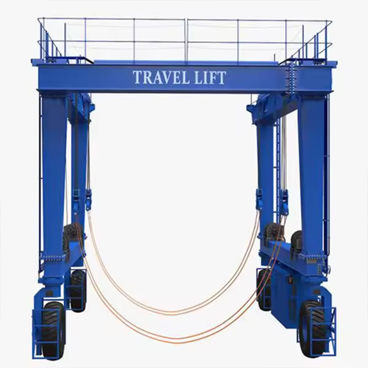 Customized Portable Boat Lifting Gantry Crane 100 Ton 300 Ton Yacht Mobile Travel Lift Gantry Crane for Sale