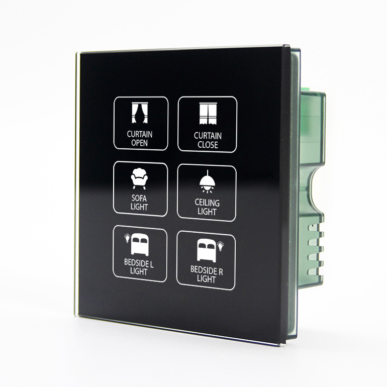 Scene Panel Tuya APP Zigbee Smart Wall Switch with Timing Function Compatible with Alexa Google