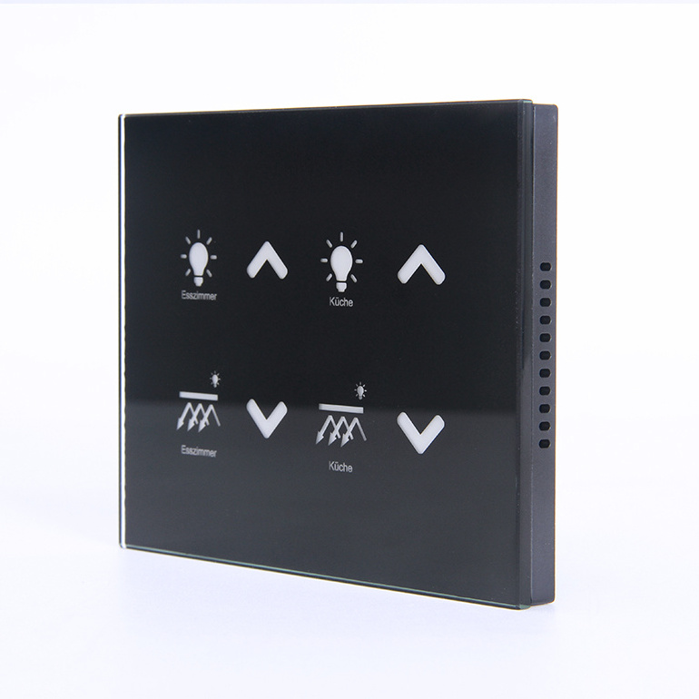 OEM LED Bedside Control 8 buttons panel Touch Light dimmer control smart wall Switches with 12-24V rs 485 MODBUS