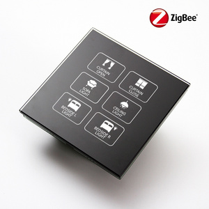 Scene Panel Tuya APP Zigbee Smart Wall Switch with Timing Function Compatible with Alexa Google