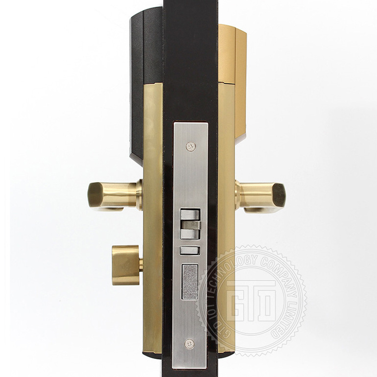 High Quality Gold Color RF Card Open Room Electronic Hotel Door Lock