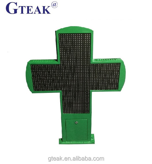 Double sided Customized outdoor led pharmacy cross sign,cross light display for the shop