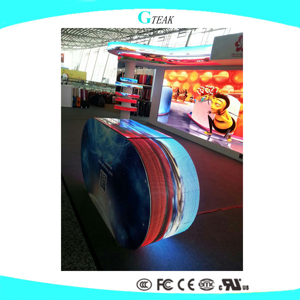 p6 curved led flexible display screen