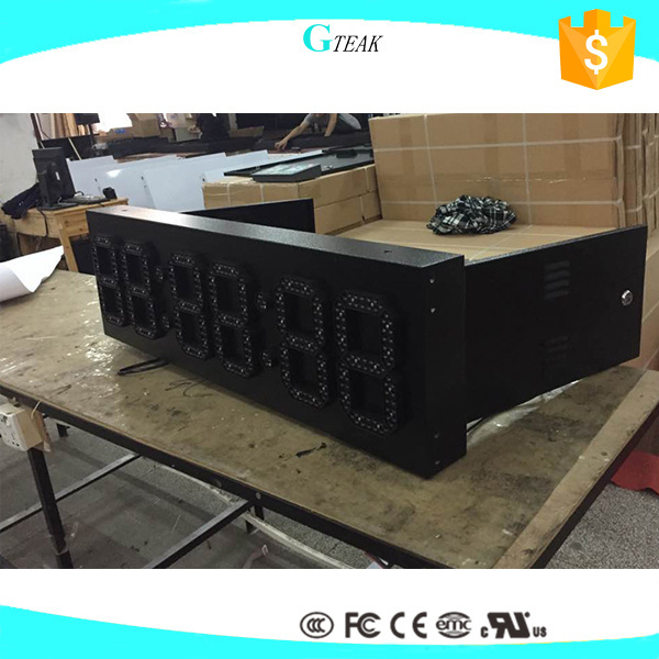 big 6 digit 7 segment led display 12 inch giant customised led 7 segment display for time clock outdoor