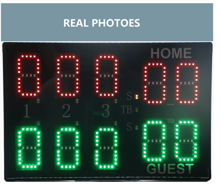 Indoor stadium sport soccer baseball led number football portable digital scoreboard for basketball with 24 second shot clock