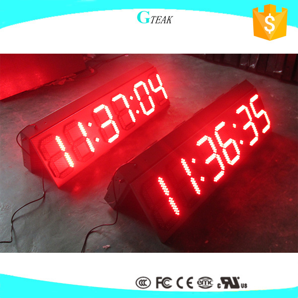 big 6 digit 7 segment led display 12 inch giant customised led 7 segment display for time clock outdoor