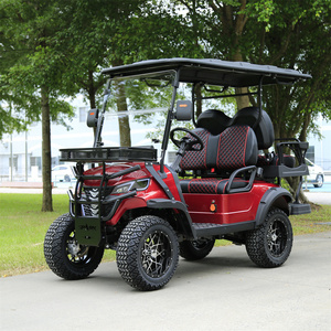 48/72V New Style  Modern Fashion 2024 Brand Design 4 Seat Sightseeing Bus Club Cart Electric Golf Buggy Hunting Cart