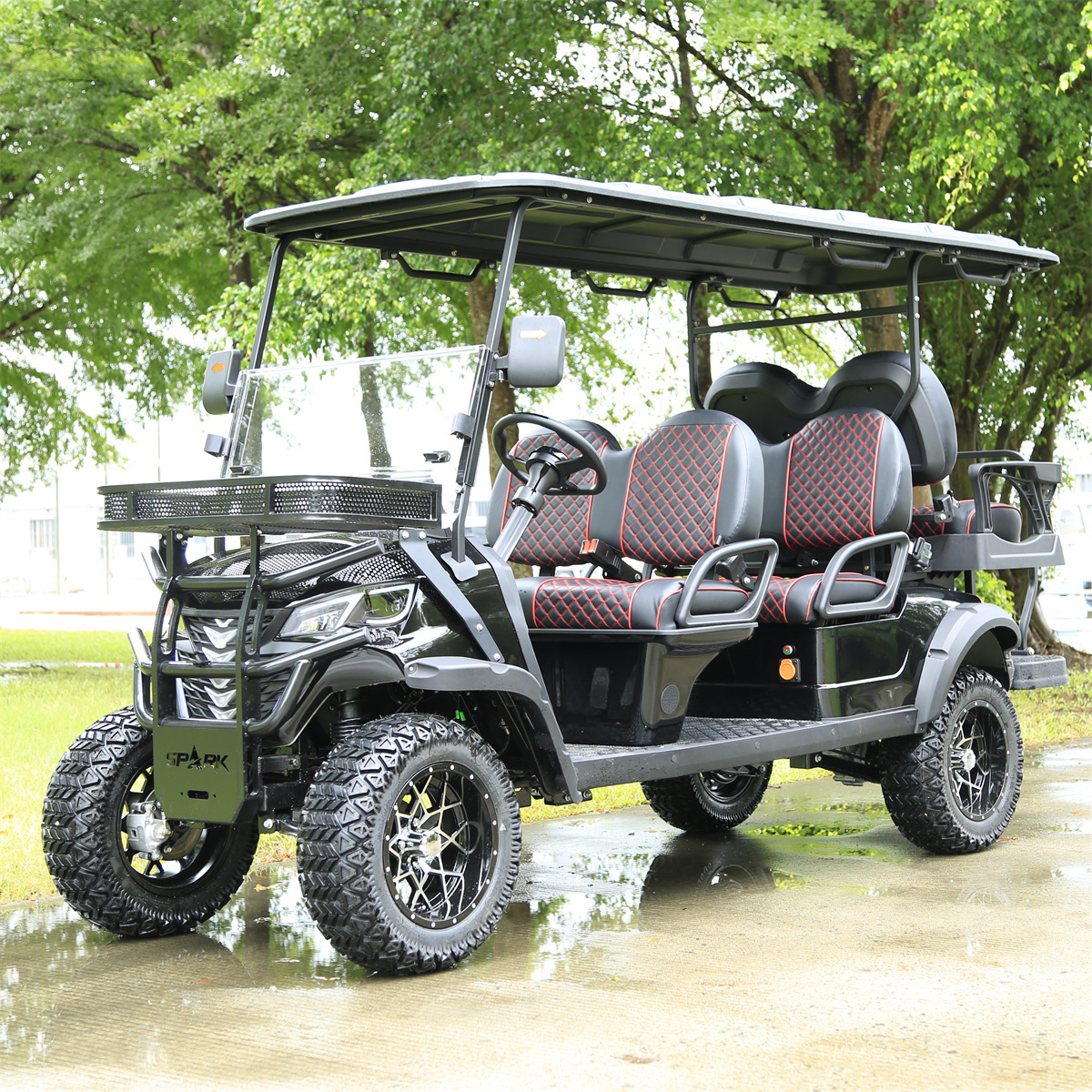 wholesale 4+2 Seaters 48V golf cart electric utility vehicle golf cart 6 seater golf cart luxury