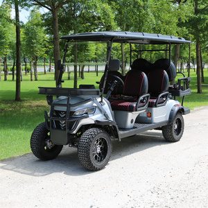 Hot sell  Club golf cart 2023 2024 Lifted 4+2 Passenger Golf Cart with seats Outdoor 4+2 seat AC 48V Golf Cart