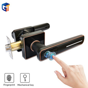 G-Tech plus Smart Sensor Indoor Handle Lock Office Fingerprint Lock Security Anti-Theft Fingerprint Password Electric Door Lock