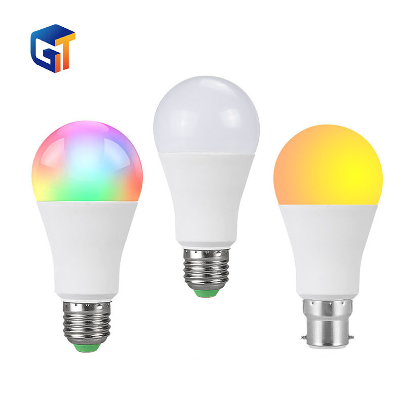 G-Tech plus LED Bulb Wireless WiFi Lamp E27 15W 110V 220V App Smart Wake Up Night light Work with Alexa Google Home