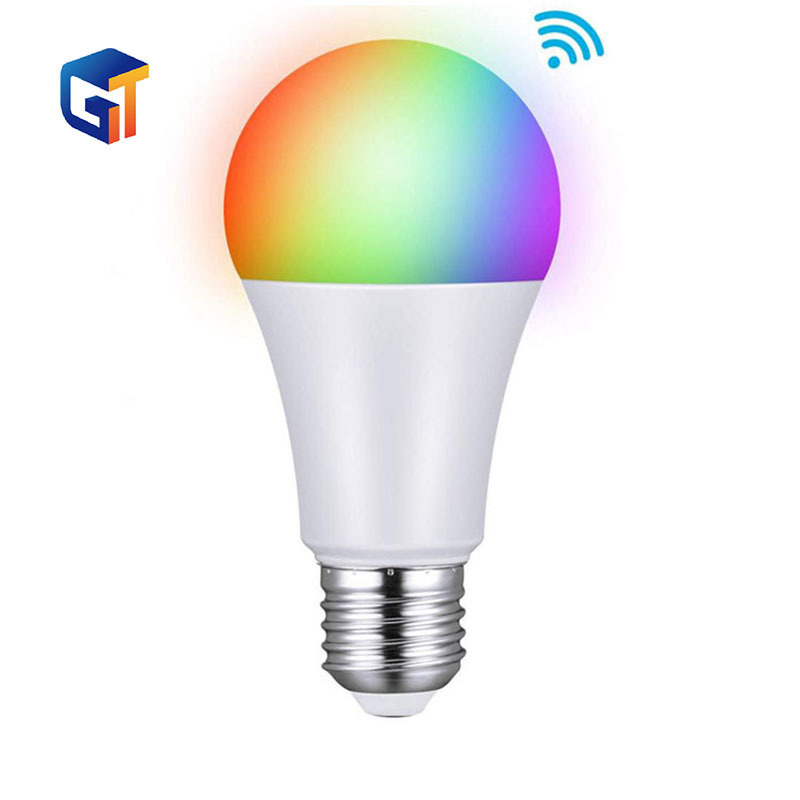 G-Tech plus LED Bulb Wireless WiFi Lamp E27 15W 110V 220V App Smart Wake Up Night light Work with Alexa Google Home