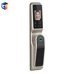 G-Tech plus smart door lock fingerprint wifi tuya glass door fingerprint lock opens with Camera recognition