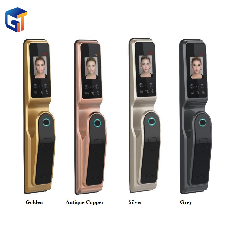 G-Tech plus smart door lock fingerprint wifi tuya glass door fingerprint lock opens with Camera recognition