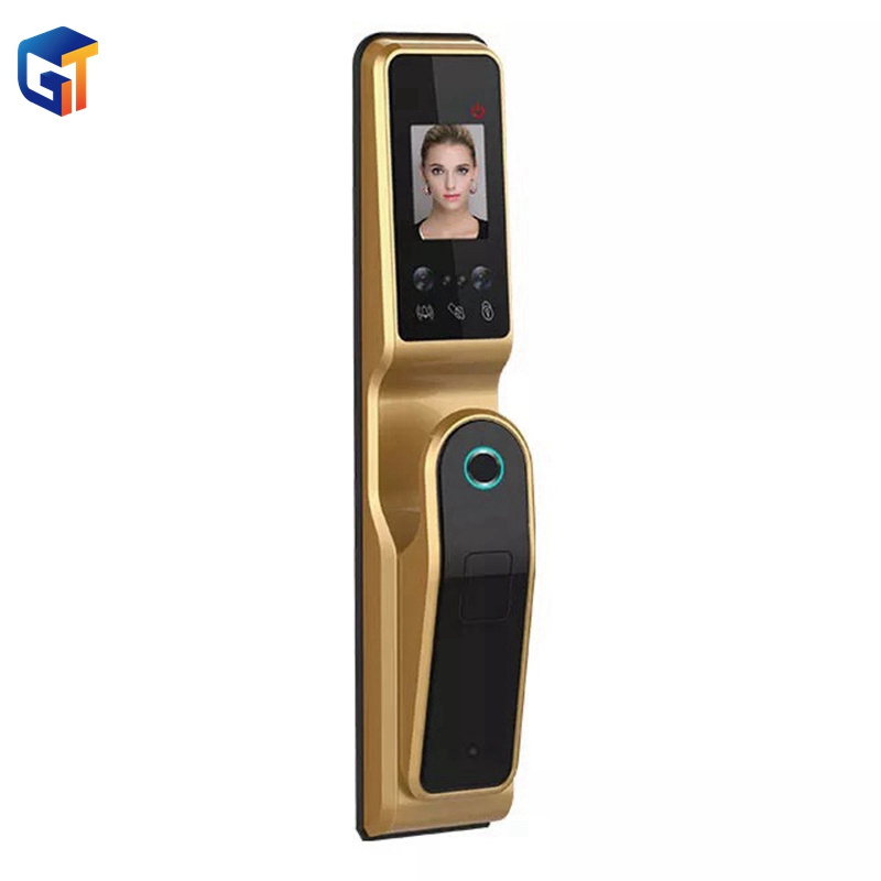 G-Tech plus smart door lock fingerprint wifi tuya glass door fingerprint lock opens with Camera recognition