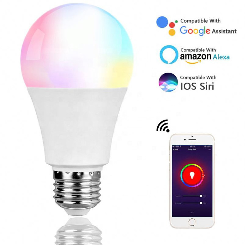 G-Tech plus Alexa and Google Home WIFI Smart Led Bulb 9w RGB Intelligent Tuya Bulb Remote Control Smart Home device