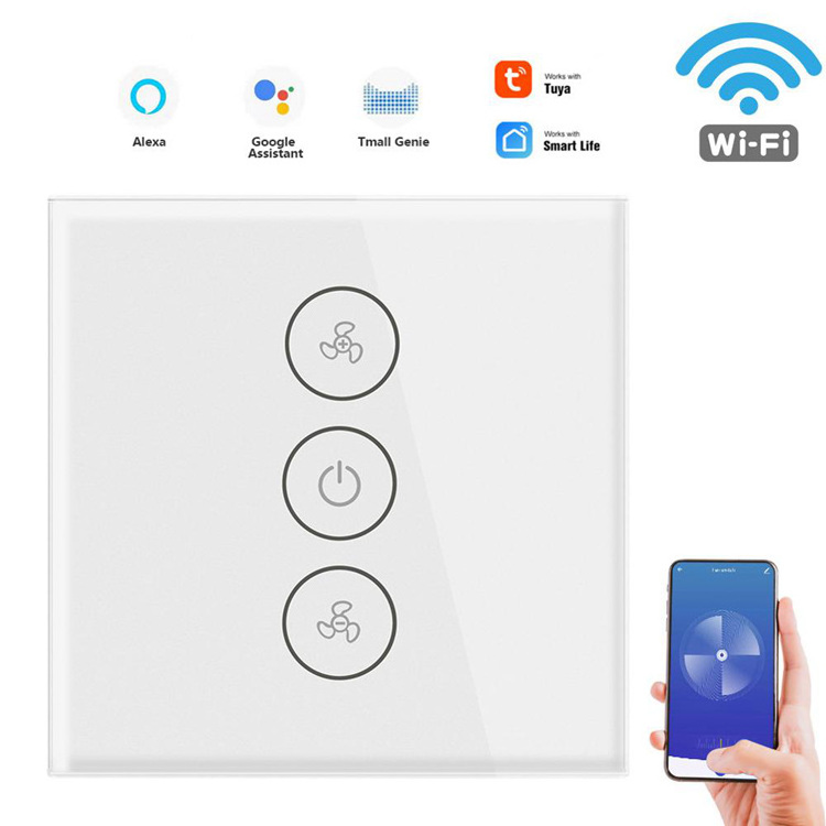 G-Tech Smart WIFI Ceiling Fan Switch Remote Control Speed Controller Timer Function APP/Voice/Touch Control Fan Switch