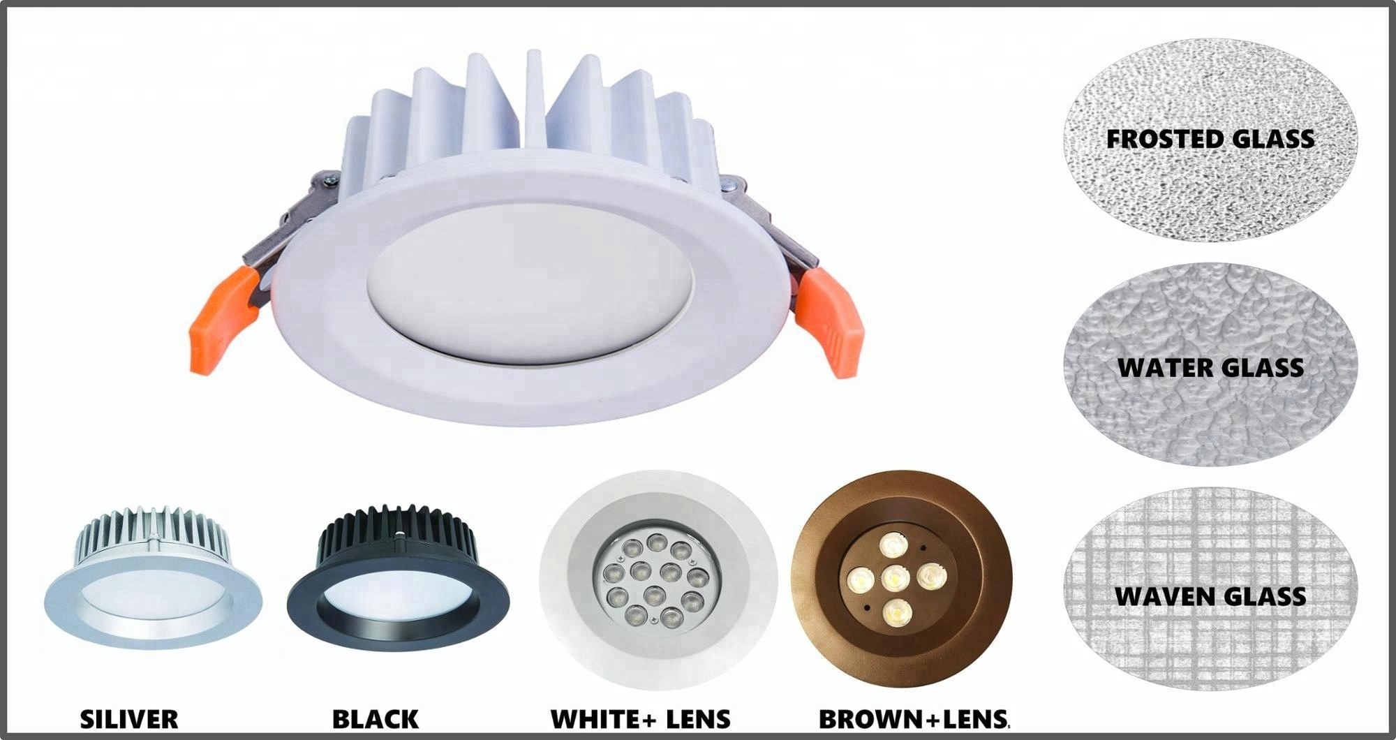 GUBO Smart Safety DC24V Lighting IP65 Waterproof LED Recessed Downlight 24W